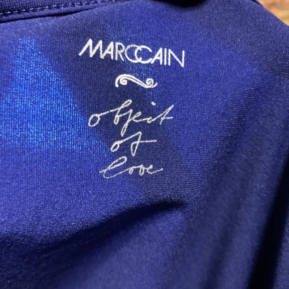 #28 Marc Cain Long Sleeve Blue/Purple Top, Size Medium - Picture 3 of 4